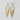 Geometric Metal Tassel Earrings