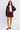 Bordeaux Pinstripe Mini Skirt