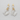 Vintage Pearl Tassel Silver Earrings