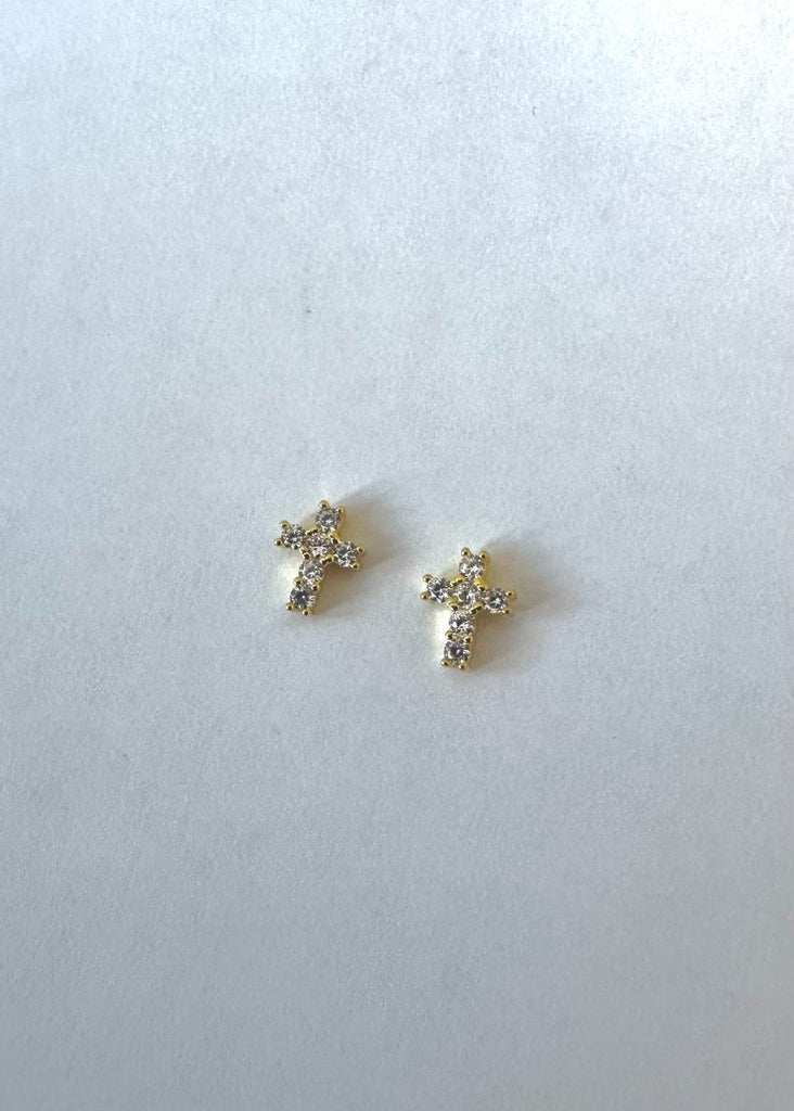 Cross Stud Earring - Layer Boutique