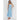Sky Bloom Lace-Trim Midi Dres