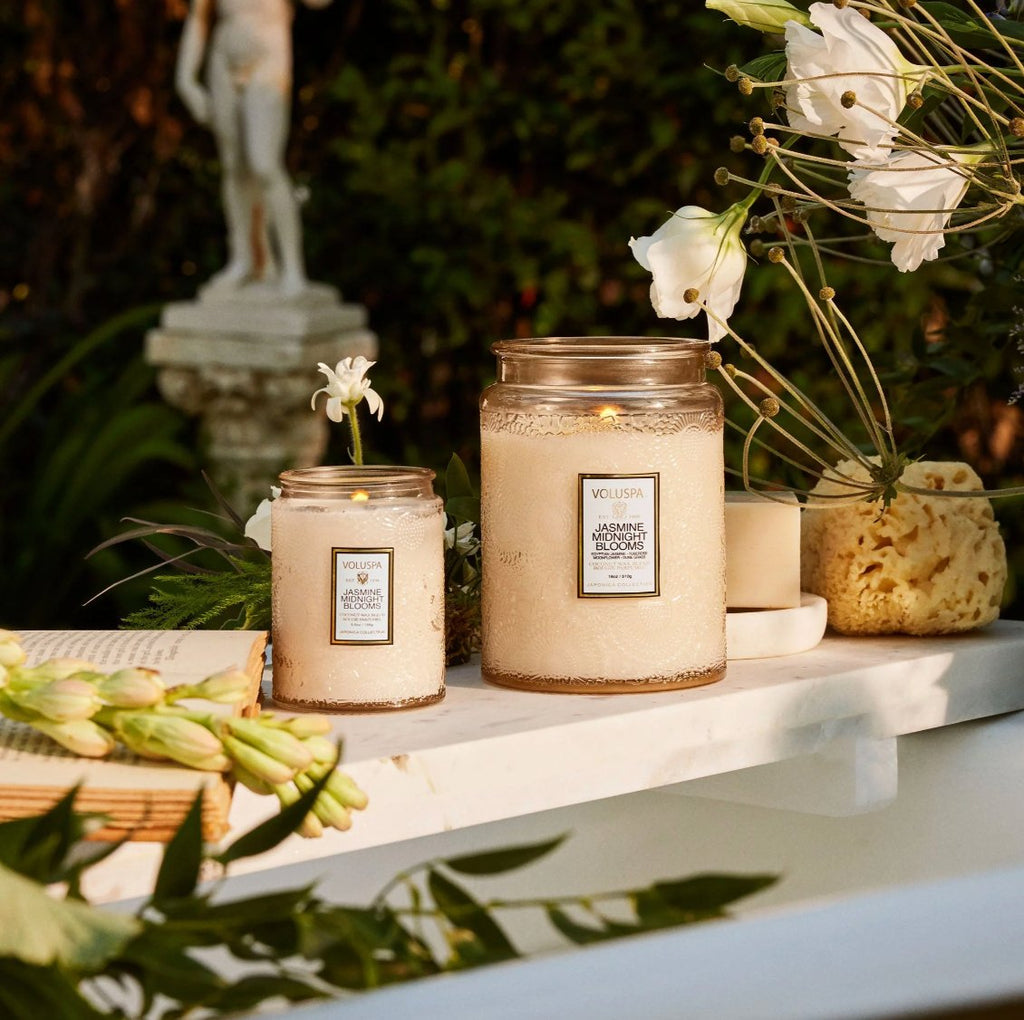 Jasmine Midnight Blooms Small Jar Candle - Layer Boutique