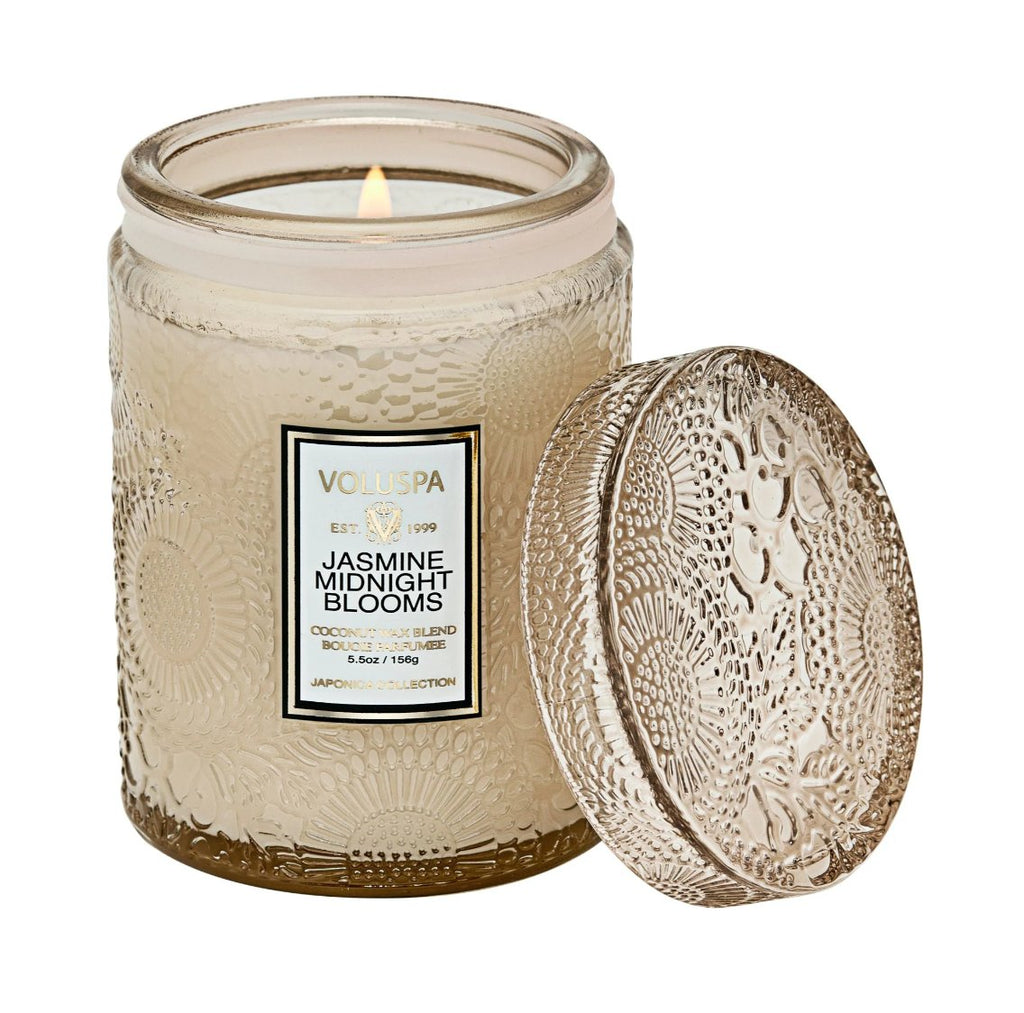 Jasmine Midnight Blooms Small Jar Candle - Layer Boutique