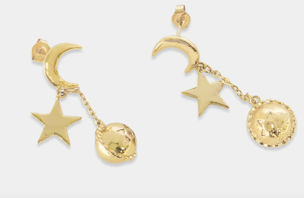 Moon & Star Earrings - Layer Boutique