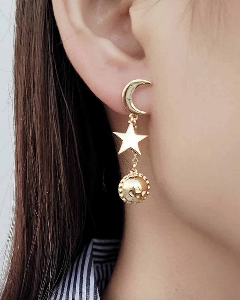 Moon & Star Earrings - Layer Boutique