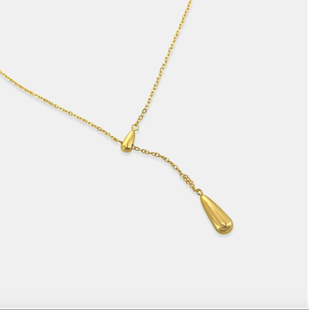 Teardrop Lariat Necklace - Layer Boutique